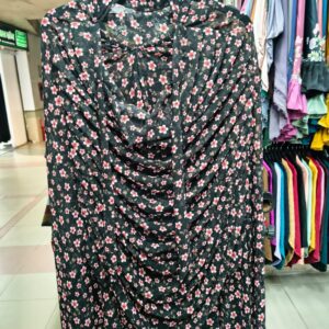 ক্রিম ফুলেল প্রিন্ট খিমার