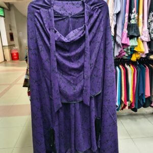 কালো লাল ফুলেল প্রিন্ট খিমার