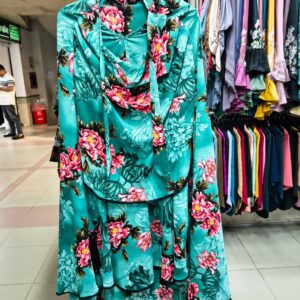 কালো গোলাপি সাদা ছোট ফুলেল খিমার