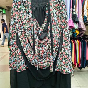 মেরুন মাল্টিকালার ছোট ফুলেল খিমার